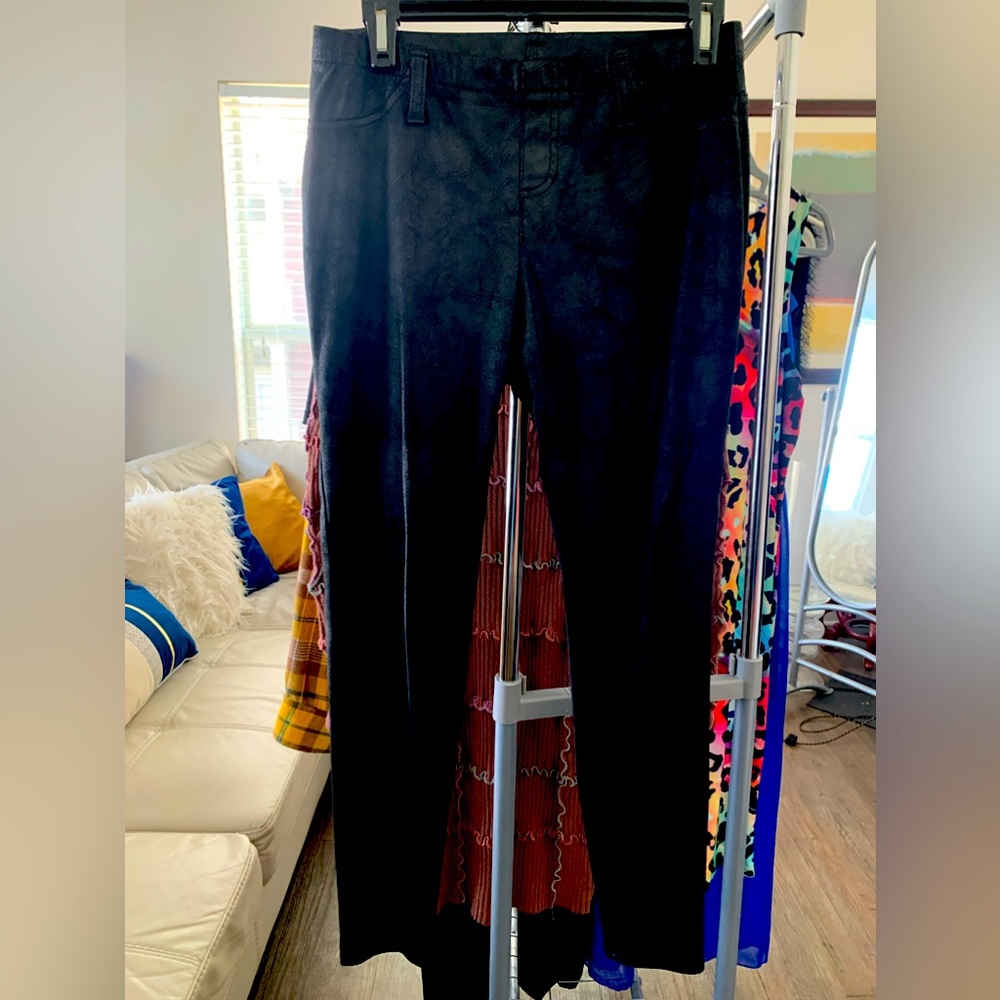 Microsuede jeggings, size small
